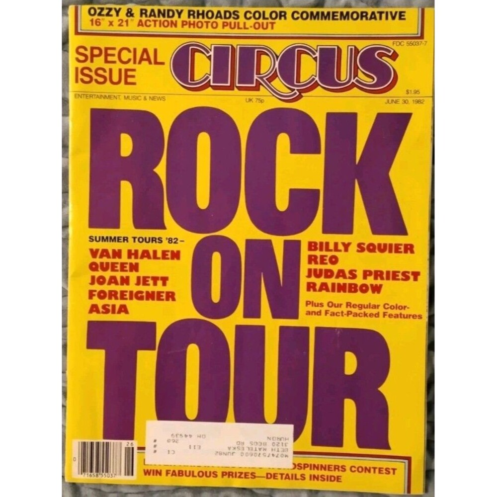 Circus Magazine June 30 1982 Rock On Tour Special Issue